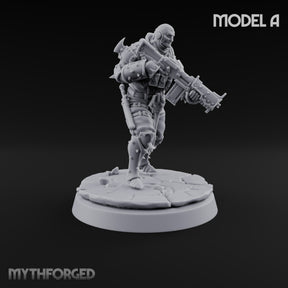 Spikes, Smoke and Scripture Human Spiked-Armour Soldier A