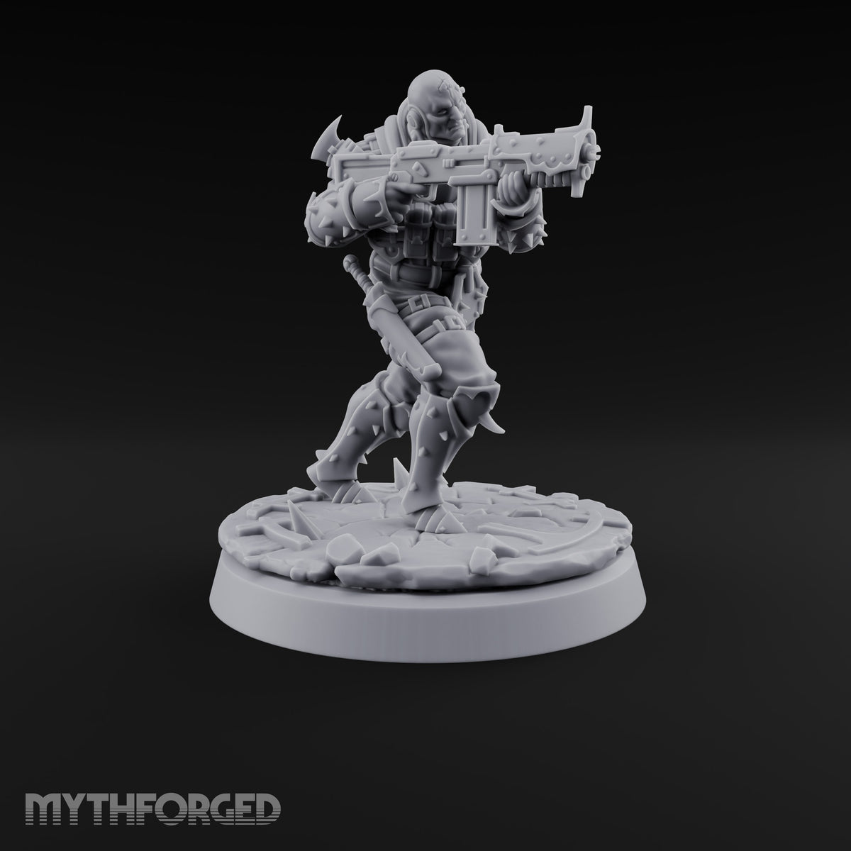 Spikes, Smoke and Scripture Human Spiked-Armour Soldier D