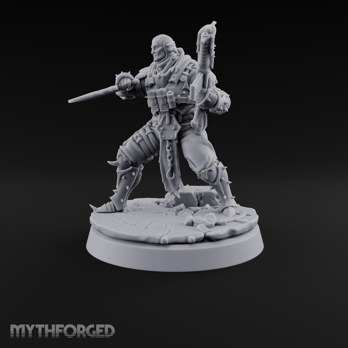 Spikes, Smoke and Scripture Human Spiked-Armour Soldier E
