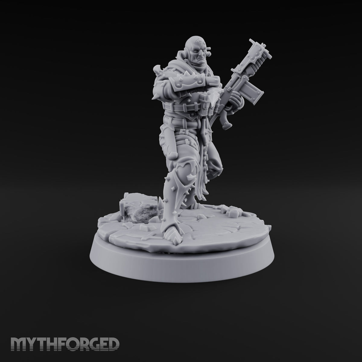 Spikes, Smoke and Scripture Human Spiked-Armour Soldier E