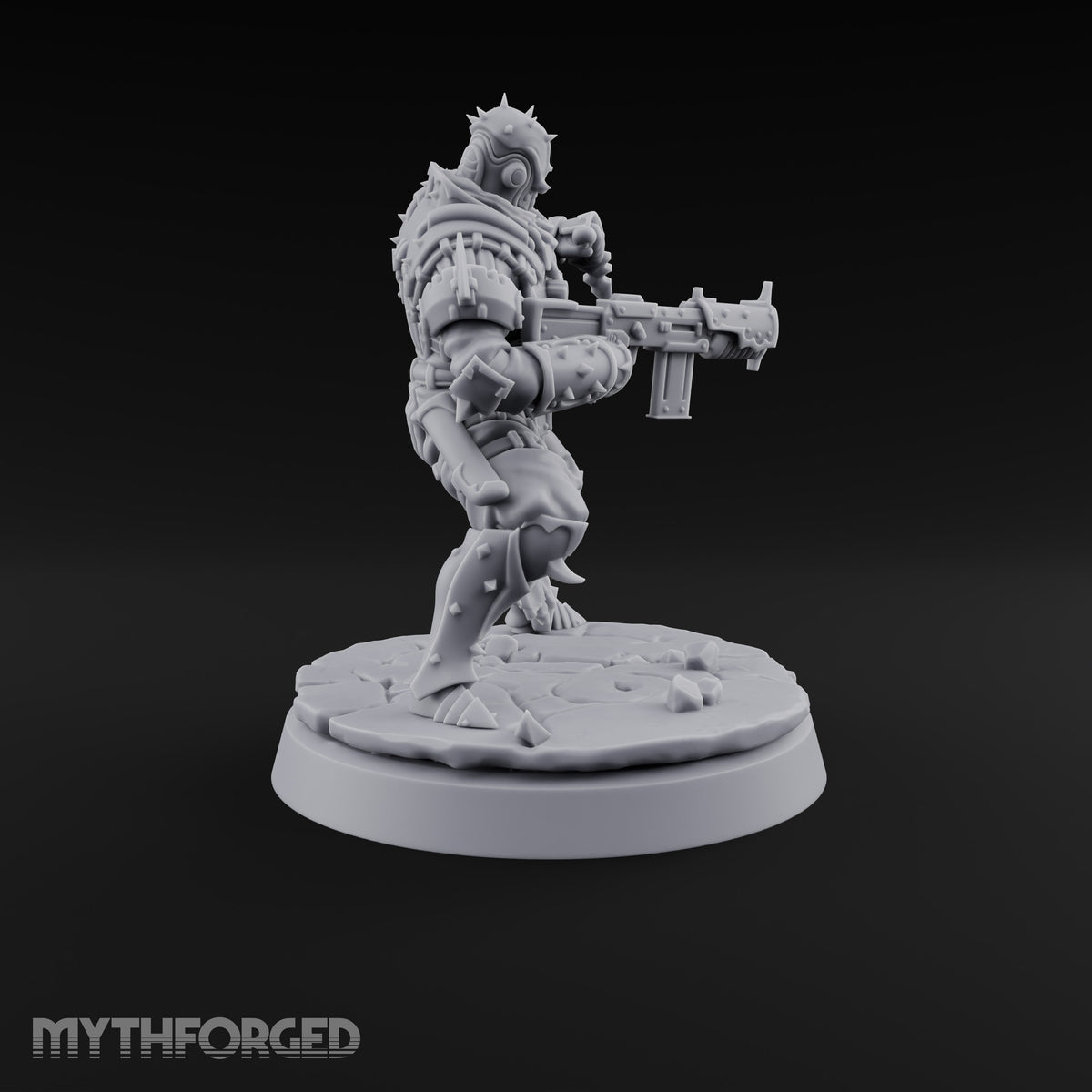 Spikes, Smoke and Scripture Human Spiked-Armour Soldier F