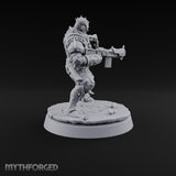 Spikes, Smoke and Scripture Human Spiked-Armour Soldier F