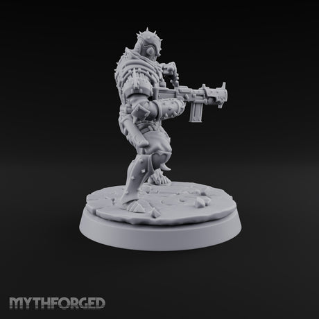 Spikes, Smoke and Scripture Human Spiked-Armour Soldier F