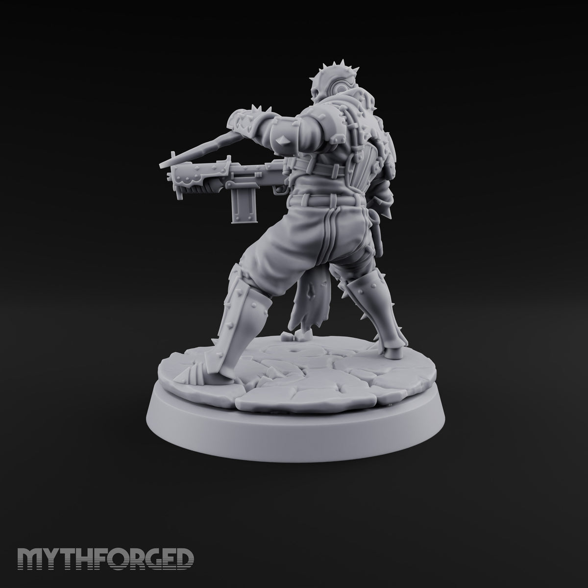 Spikes, Smoke and Scripture Human Spiked-Armour Soldier F