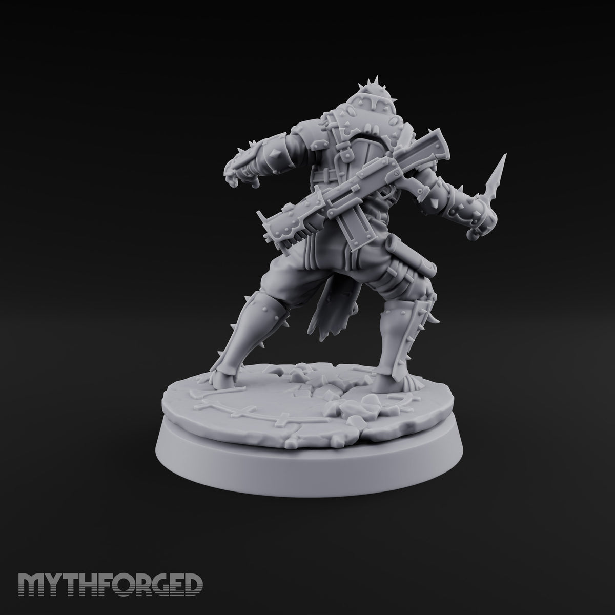 Spikes, Smoke and Scripture Human Spiked-Armour Soldier G
