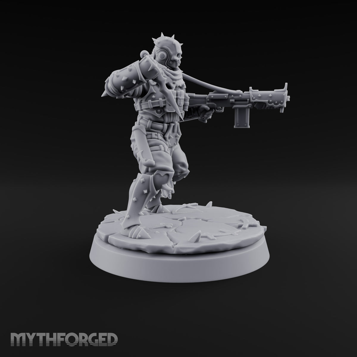 Spikes, Smoke and Scripture Human Spiked-Armour Soldier H