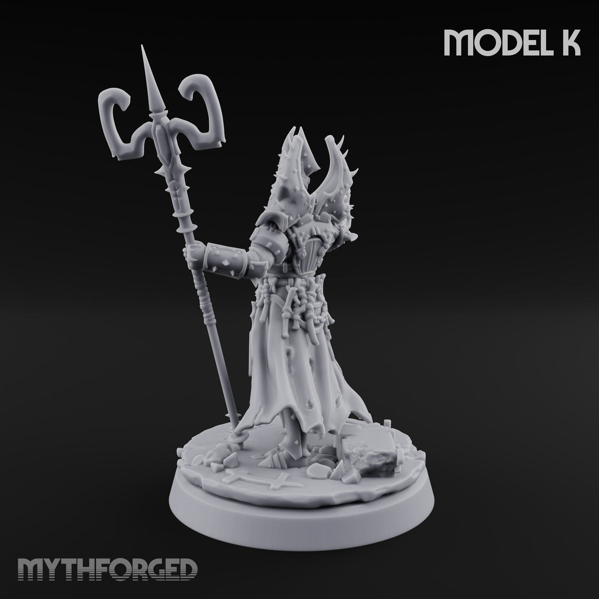 Spikes, Smoke and Scripture Human Spiked-Armour Soldiers with Rifles, Sergeant and Priest — K