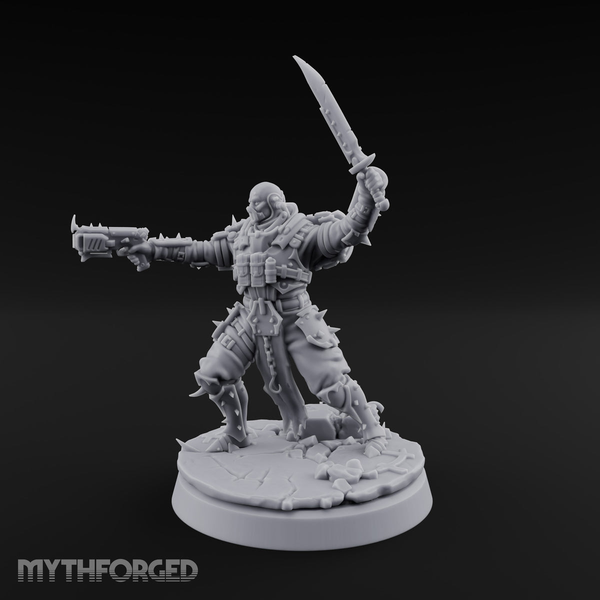 Spikes, Smoke and Scripture Human Spiked-Armour Soldier J