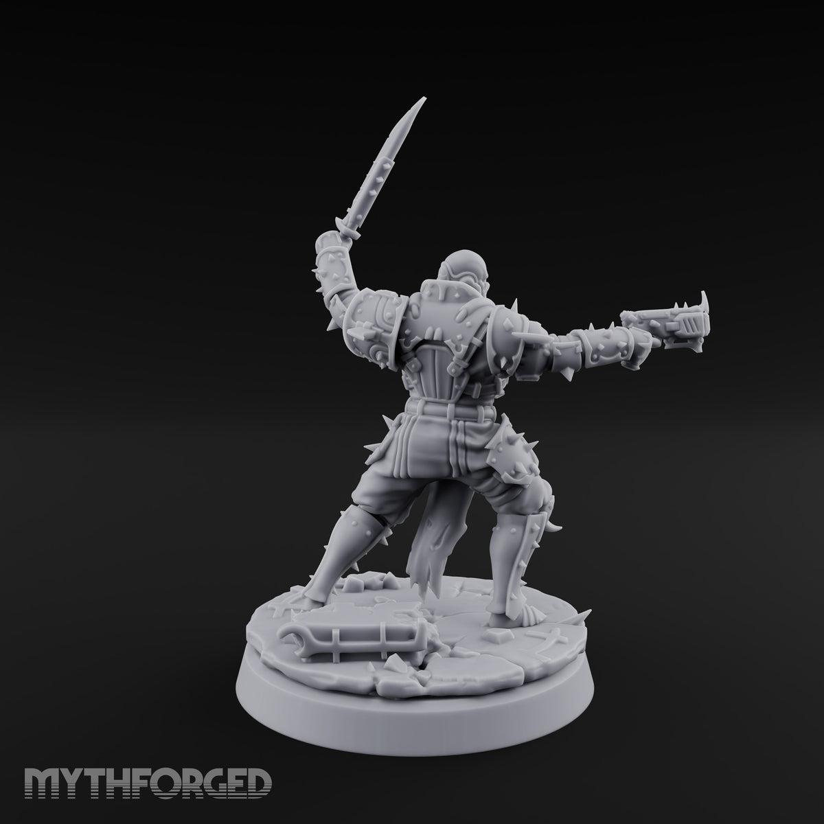 Spikes, Smoke and Scripture Human Spiked-Armour Soldier J