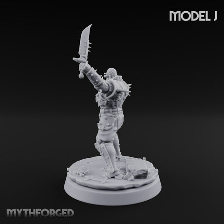 Spikes, Smoke and Scripture Human Spiked-Armour Soldier J
