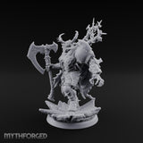 Crowned in Barbed Halos Ogre Spiked-Armour Prince with Rune Axe