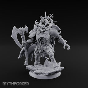 Crowned in Barbed Halos Ogre Spiked-Armour Prince with Rune Axe