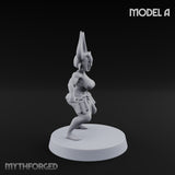 Hell Raising Demon Sorceress A Miniature for Dungeons and Dragons, Pathfinder or other TTRPGs