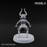 Hell Raising Demon Sorceress A Miniature for Dungeons and Dragons, Pathfinder or other TTRPGs