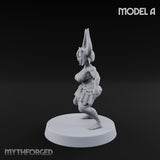 Hell Raising Demon Sorceress A Miniature for Dungeons and Dragons, Pathfinder or other TTRPGs