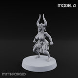 Hell Raising Demon Sorceress A Miniature for Dungeons and Dragons, Pathfinder or other TTRPGs