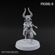 Hell Raising Demon Sorceress B Miniature for Dungeons and Dragons, Pathfinder or other TTRPGs