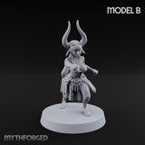 Hell Raising Demon Sorceress B Miniature for Dungeons and Dragons, Pathfinder or other TTRPGs