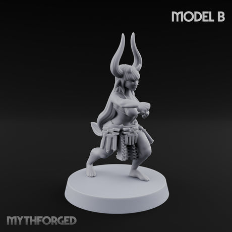 Hell Raising Demon Sorceress B Miniature for Dungeons and Dragons, Pathfinder or other TTRPGs