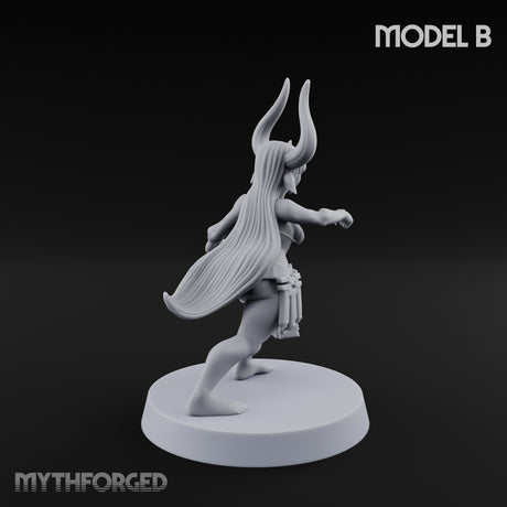 Hell Raising Demon Sorceress B Miniature for Dungeons and Dragons, Pathfinder or other TTRPGs