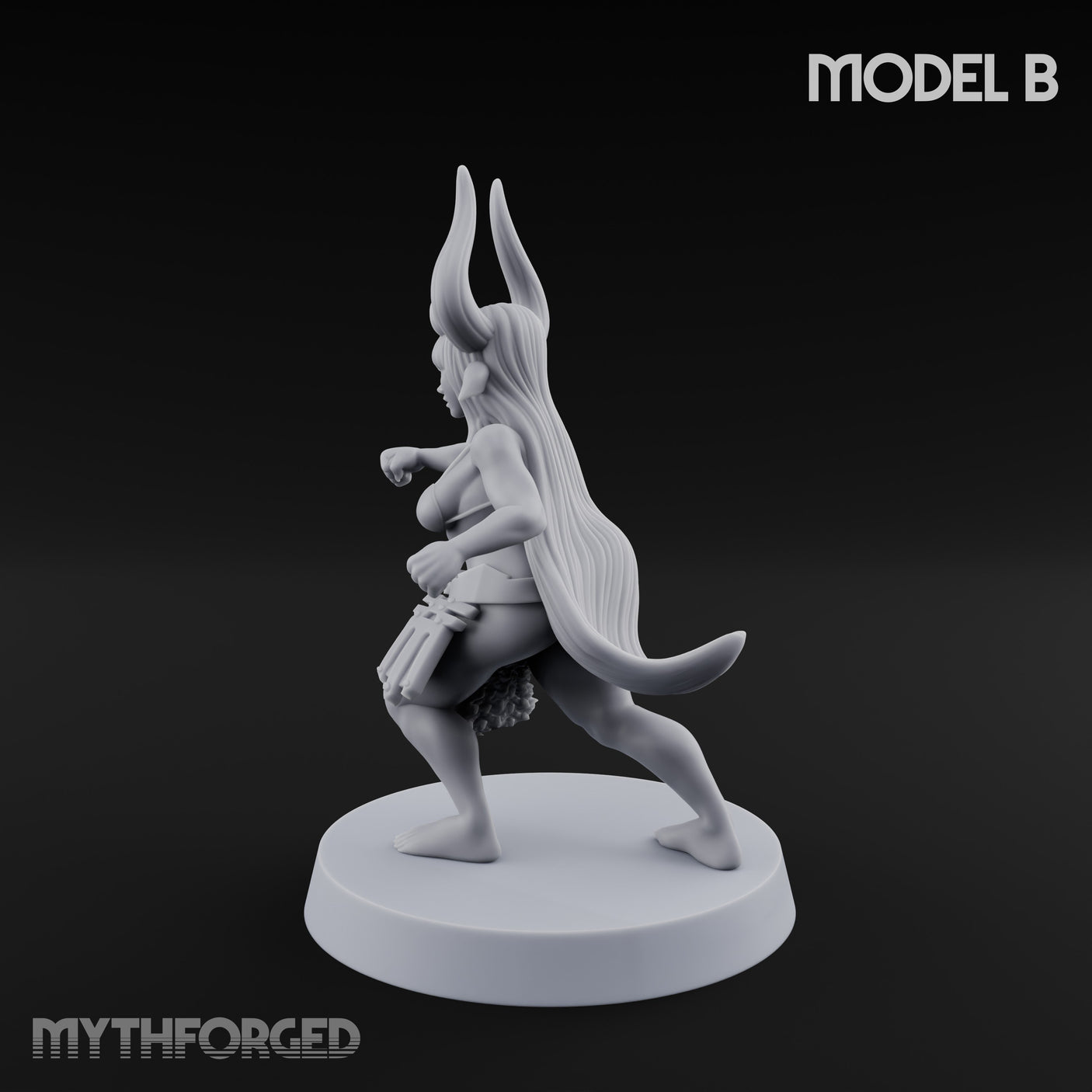 Hell Raising Demon Sorceress B Miniature for Dungeons and Dragons, Pathfinder or other TTRPGs