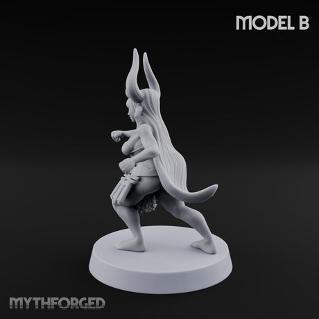 Hell Raising Demon Sorceress B Miniature for Dungeons and Dragons, Pathfinder or other TTRPGs