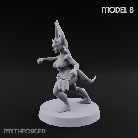 Hell Raising Demon Sorceress B Miniature for Dungeons and Dragons, Pathfinder or other TTRPGs