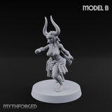 Hell Raising Demon Sorceress B Miniature for Dungeons and Dragons, Pathfinder or other TTRPGs