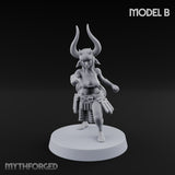 Hell Raising Demon Sorceress B Miniature for Dungeons and Dragons, Pathfinder or other TTRPGs