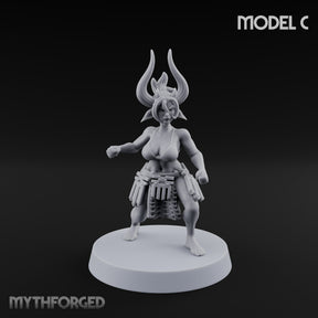 Hell Raising Demon Sorceress C Miniature for Dungeons and Dragons, Pathfinder or other TTRPGs