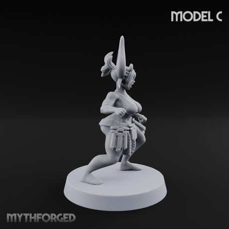Hell Raising Demon Sorceress C Miniature for Dungeons and Dragons, Pathfinder or other TTRPGs