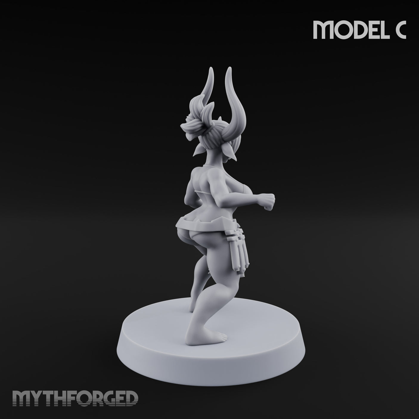 Hell Raising Demon Sorceress C Miniature for Dungeons and Dragons, Pathfinder or other TTRPGs