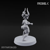 Hell Raising Demon Sorceress C Miniature for Dungeons and Dragons, Pathfinder or other TTRPGs