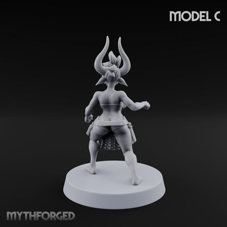 Hell Raising Demon Sorceress C Miniature for Dungeons and Dragons, Pathfinder or other TTRPGs