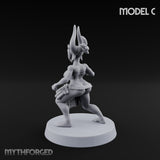 Hell Raising Demon Sorceress C Miniature for Dungeons and Dragons, Pathfinder or other TTRPGs
