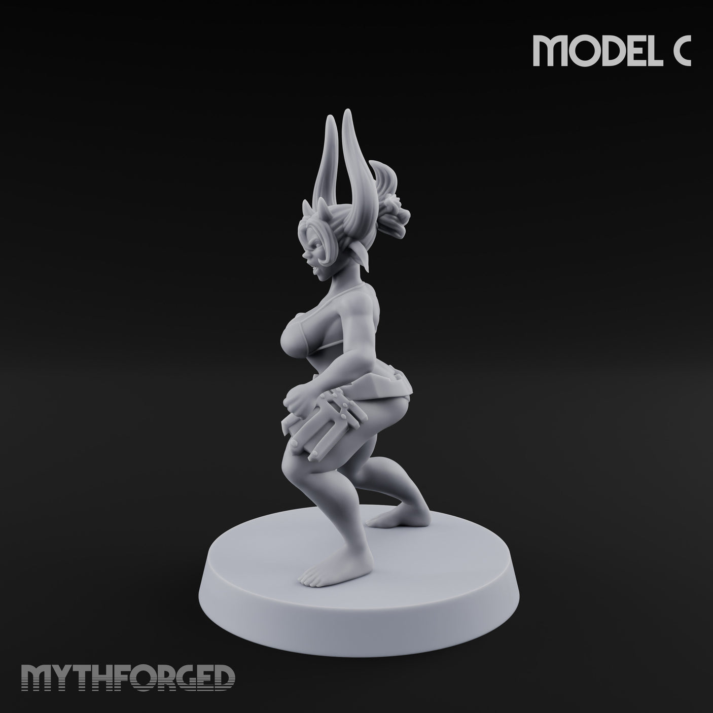Hell Raising Demon Sorceress C Miniature for Dungeons and Dragons, Pathfinder or other TTRPGs