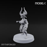 Hell Raising Demon Sorceress C Miniature for Dungeons and Dragons, Pathfinder or other TTRPGs