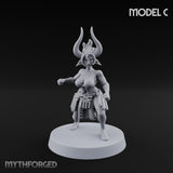 Hell Raising Demon Sorceress C Miniature for Dungeons and Dragons, Pathfinder or other TTRPGs