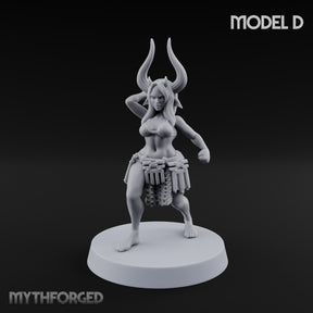 Hell Raising Demon Sorceress D Miniature for Dungeons and Dragons, Pathfinder or other TTRPGs