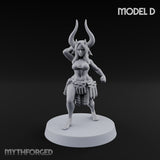 Hell Raising Demon Sorceress D Miniature for Dungeons and Dragons, Pathfinder or other TTRPGs