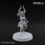 Hell Raising Demon Sorceress D Miniature for Dungeons and Dragons, Pathfinder or other TTRPGs