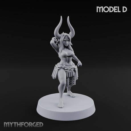 Hell Raising Demon Sorceress D Miniature for Dungeons and Dragons, Pathfinder or other TTRPGs