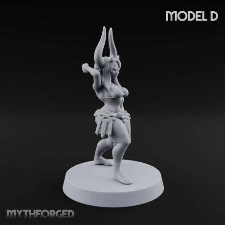 Hell Raising Demon Sorceress D Miniature for Dungeons and Dragons, Pathfinder or other TTRPGs