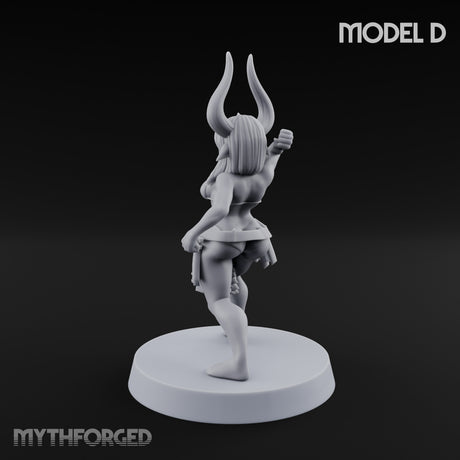 Hell Raising Demon Sorceress D Miniature for Dungeons and Dragons, Pathfinder or other TTRPGs