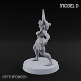 Hell Raising Demon Sorceress D Miniature for Dungeons and Dragons, Pathfinder or other TTRPGs