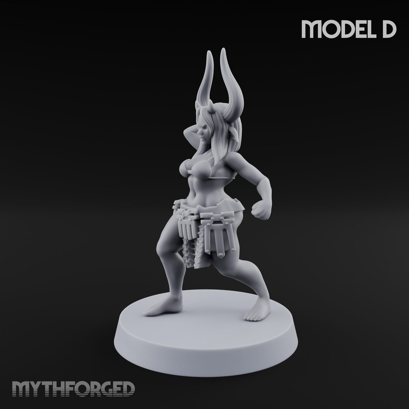 Hell Raising Demon Sorceress D Miniature for Dungeons and Dragons, Pathfinder or other TTRPGs