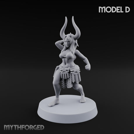 Hell Raising Demon Sorceress D Miniature for Dungeons and Dragons, Pathfinder or other TTRPGs
