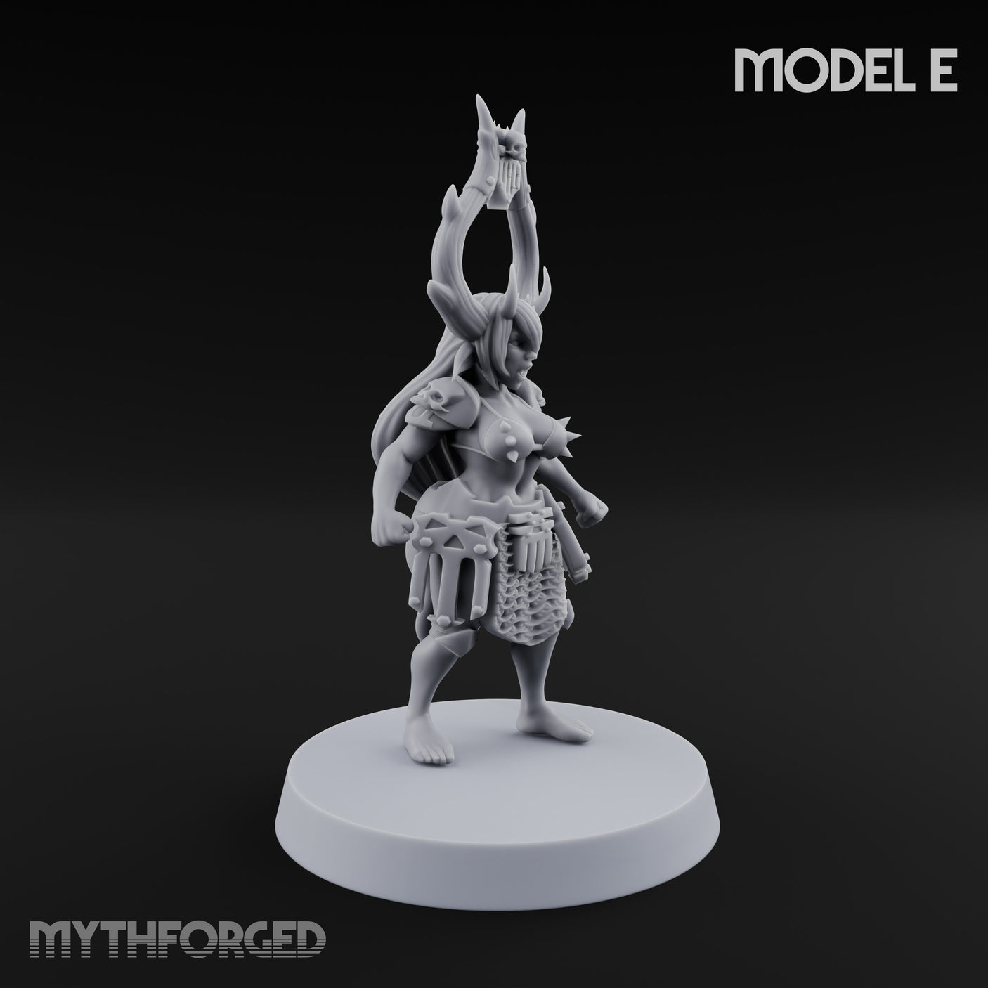 Hell Raising Demon Sorceress E Miniature for Dungeons and Dragons, Pathfinder or other TTRPGs