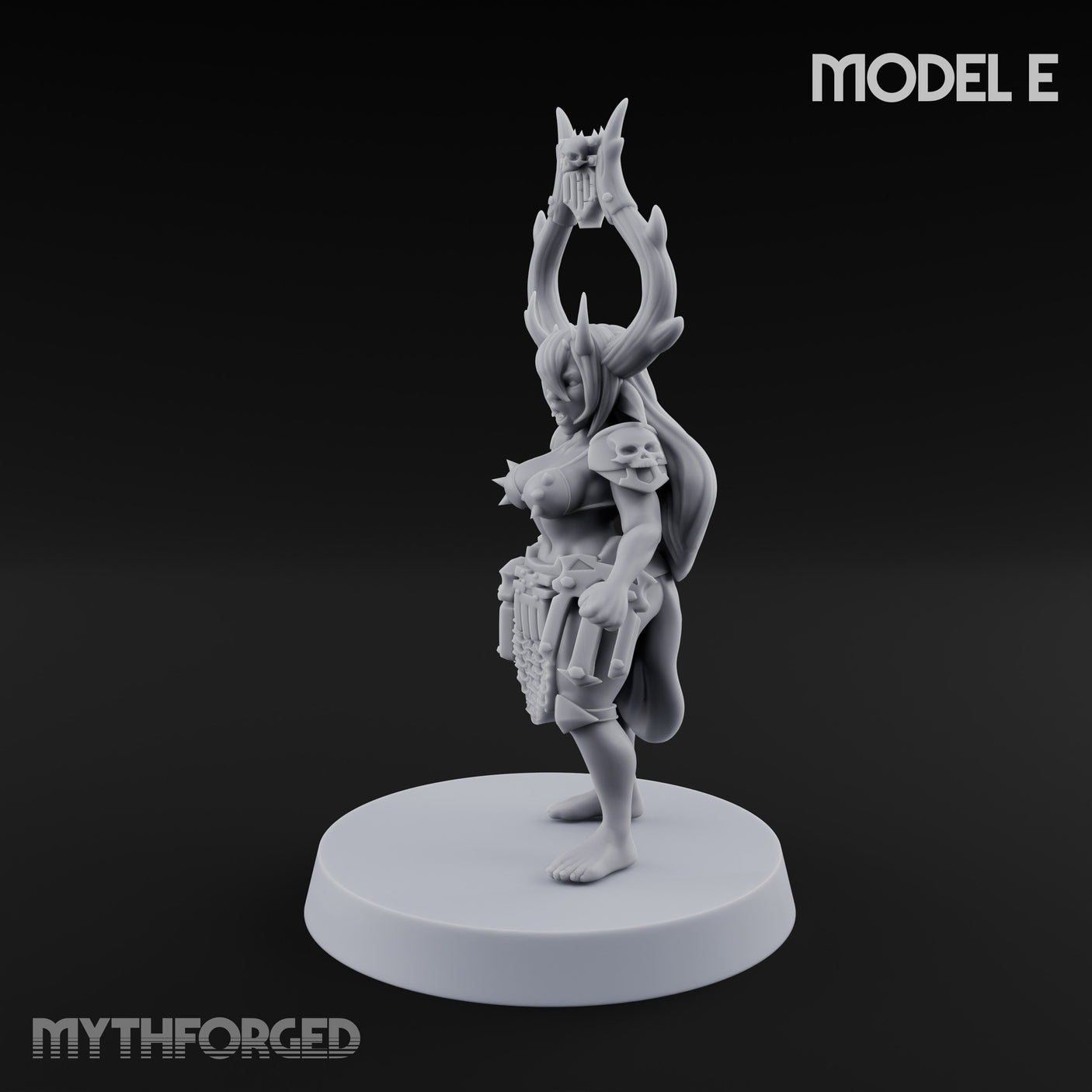 Hell Raising Demon Sorceress E Miniature for Dungeons and Dragons, Pathfinder or other TTRPGs