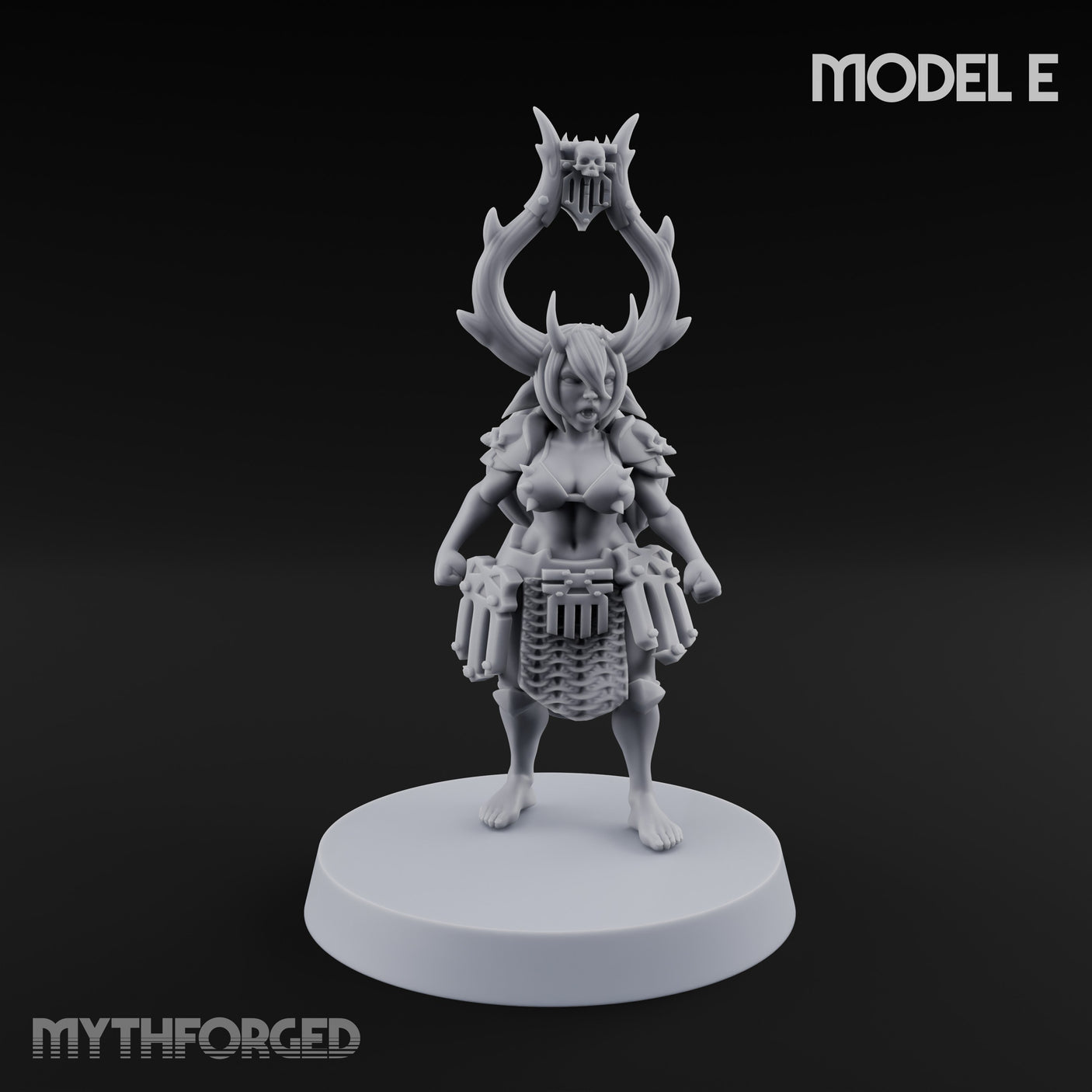 Hell Raising Demon Sorceress E Miniature for Dungeons and Dragons, Pathfinder or other TTRPGs